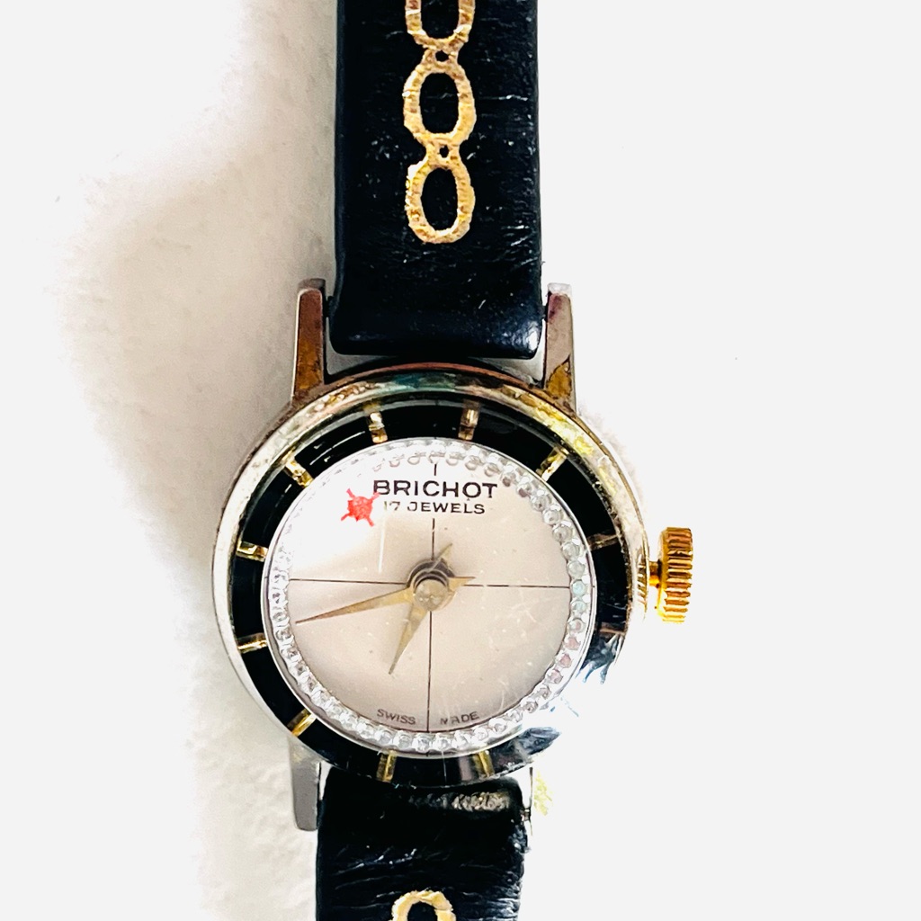 Brichot Vtg 17 Jewels Kaleidoscope Orbit Ladies Watch